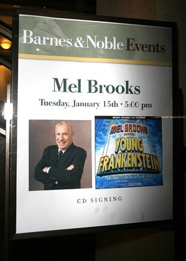 Mel Brooks appeared at Barnes & Noble for a Young Frankenstein CD singing on Tuesday, Photo