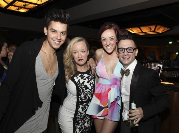 Cast member Jamie Joseph, Jaebbel Arce and cast members Jenna Wright and Dane Wagner  Photo