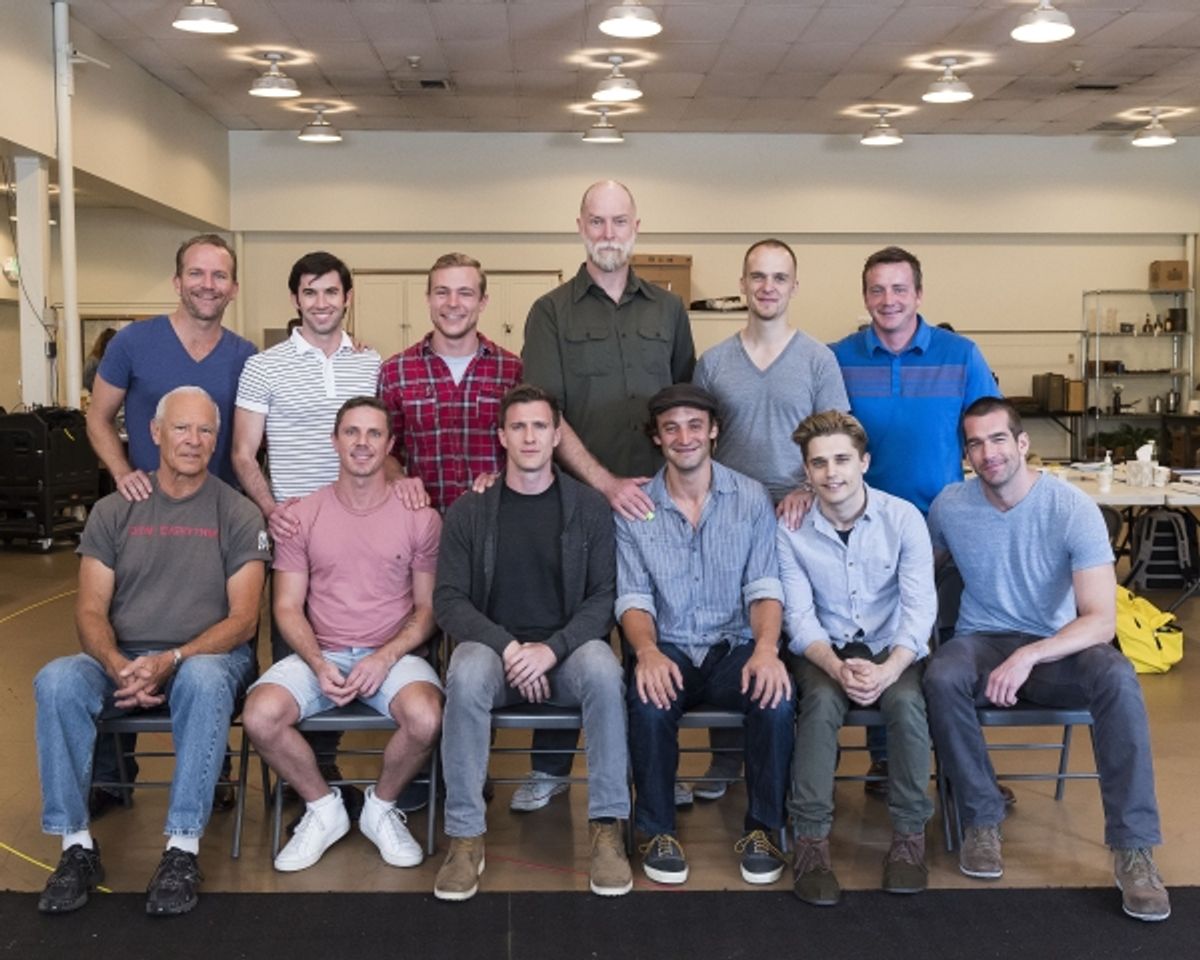 Brionne Davis, Wyatt Fenner, Jonathan B. Wright, Hugo Armstrong, Matthew Carlson and Brian Slaten; Ray Baker, Jake Shears, Patrick Heusinger, Charlie Hofheimer, Andy Mientus and Tom Berklund  at 