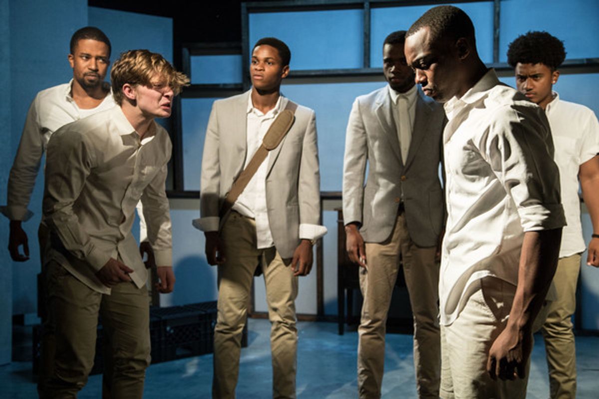 Barry Irving, Julian Larach, Freedom Martin, Noah Robinson, Leon Evans and Victor Musoni at 