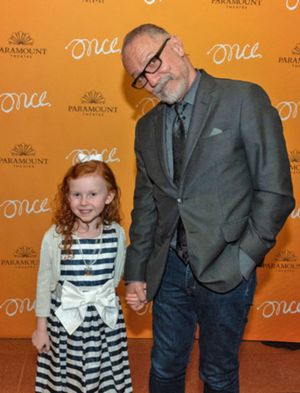 Everleigh Murphy (Ivonka) with Paramount Theatre Artistic Director Jim Corti, directo Photo