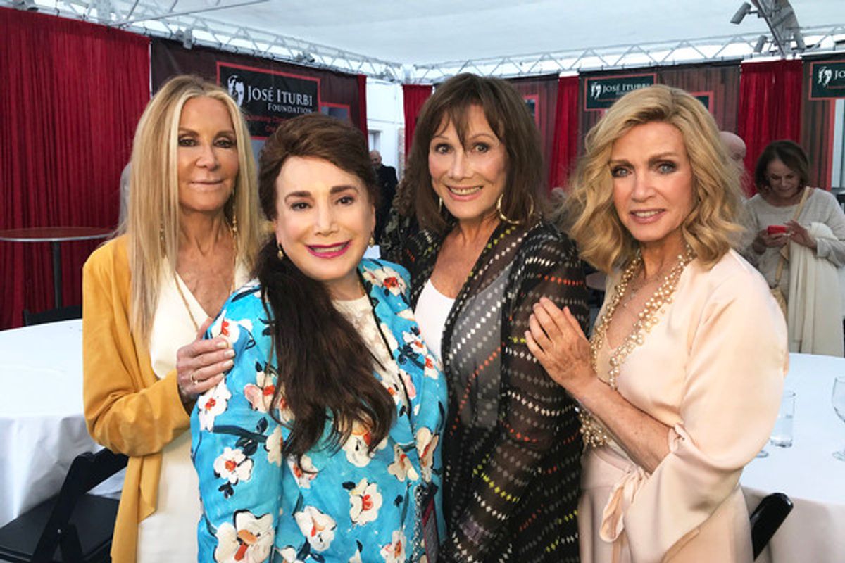 Joan Van Ark, Donelle Dadigan, Michele Lee and Donna Mills at 