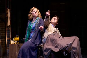 Pamela (actor, Betsy Mugavero*) and Hannay (actor, Anthony Michael Martinez*) prepare Photo