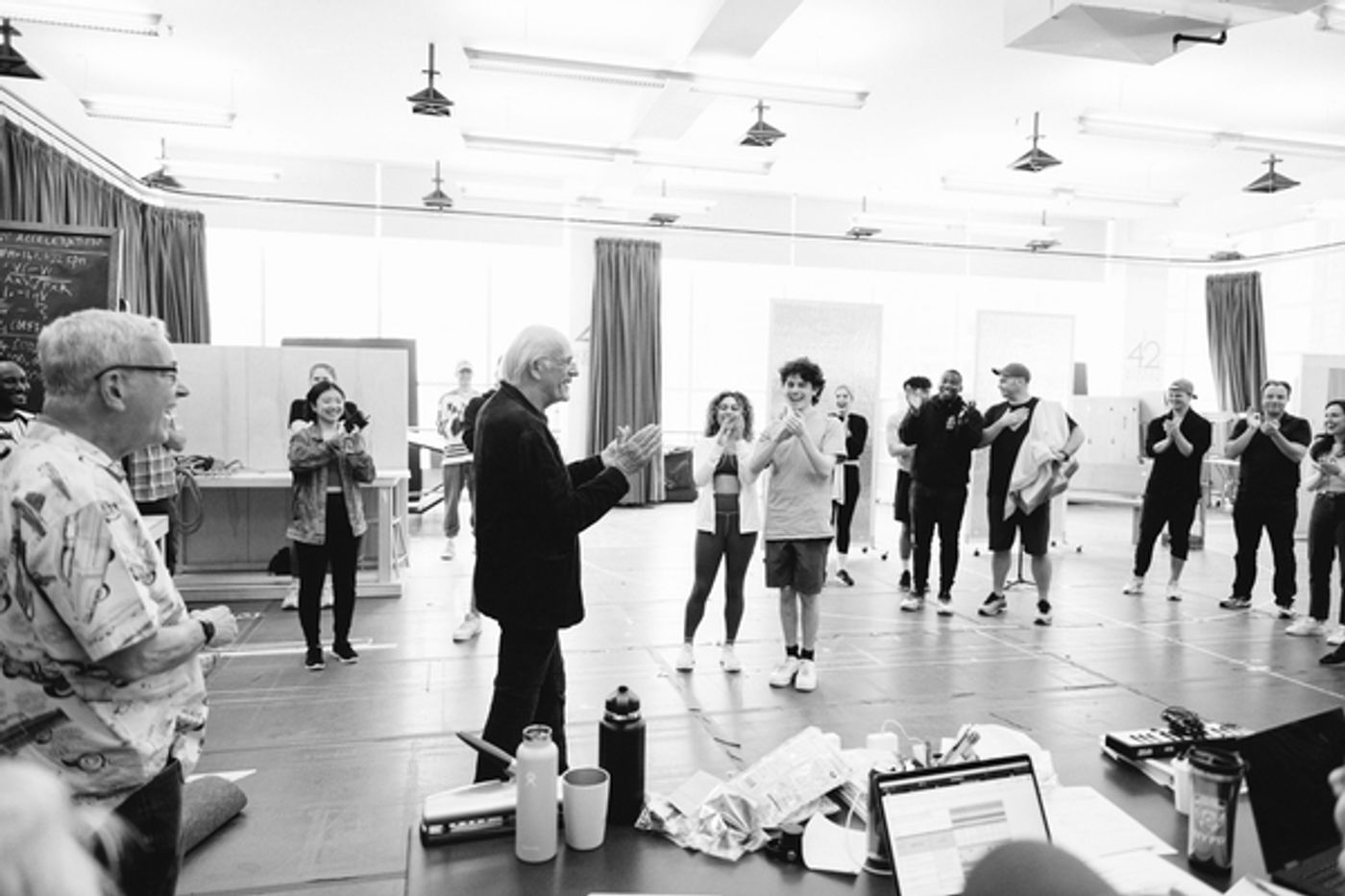 Photos: Original BACK TO THE FUTURE Star Christopher Lloyd Stops By Rehearsal!  Image