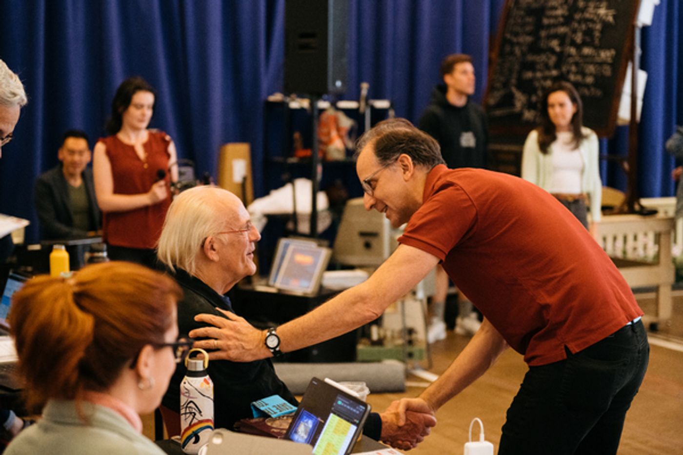 Photos: Original BACK TO THE FUTURE Star Christopher Lloyd Stops By Rehearsal!  Image