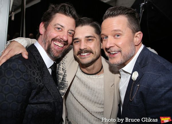 Christian Borle, Andy Mientus and Will Chase Photo