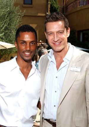 Darryl Stephens and Robert Gant at GLEH's Garden Party Photo