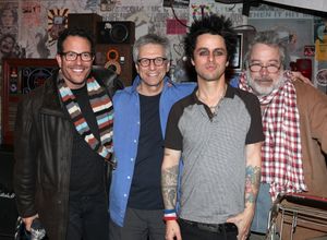 Billy Joe Armstrong (Green Day) with director Michael Mayer, producer Ira Pittelman & Photo