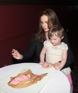 Rachel Griffiths & daughter Adalaila Griffiths  Photo